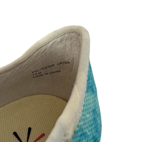 Isaac Mizrahi Sneakers Shoes ~ 7.5 Tie Dye Sea Glass Multi Blue Slip on NEW - Picture 7 of 9